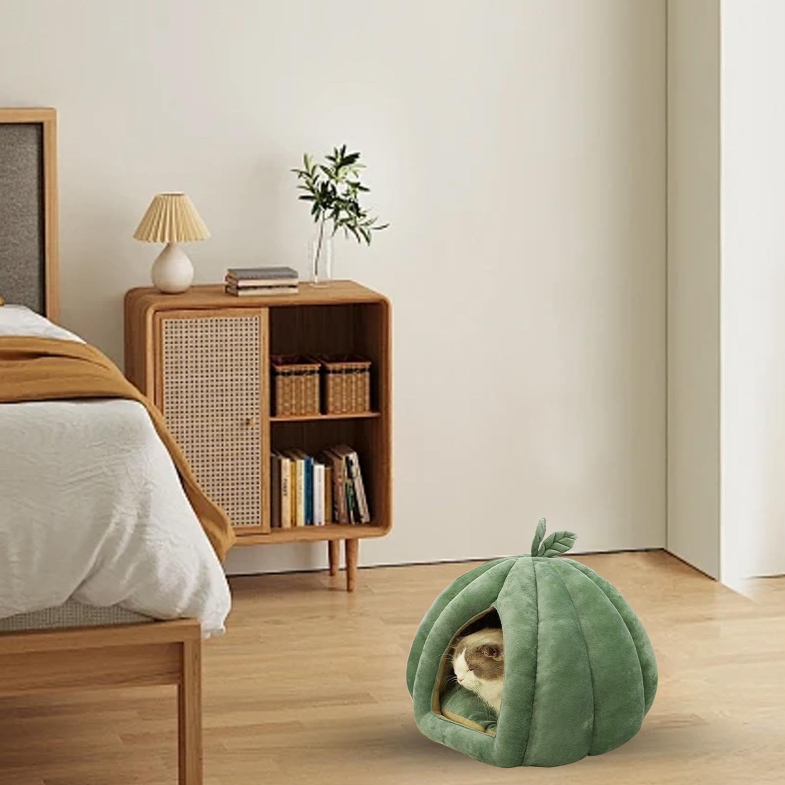 - Cuccia per gatti, cuccia chiusa, cuccia per gatti, cuccia per gatti, cuccia di Halloween, cuccia per gatti per gattini, cani di piccola taglia, inverno, casa, interni
