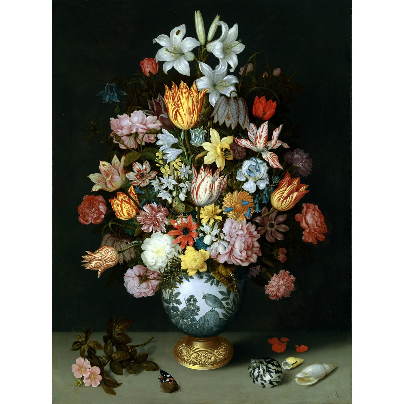 Impression giclée roulée du Bouquet de fleurs pour décoration murale classique - 2