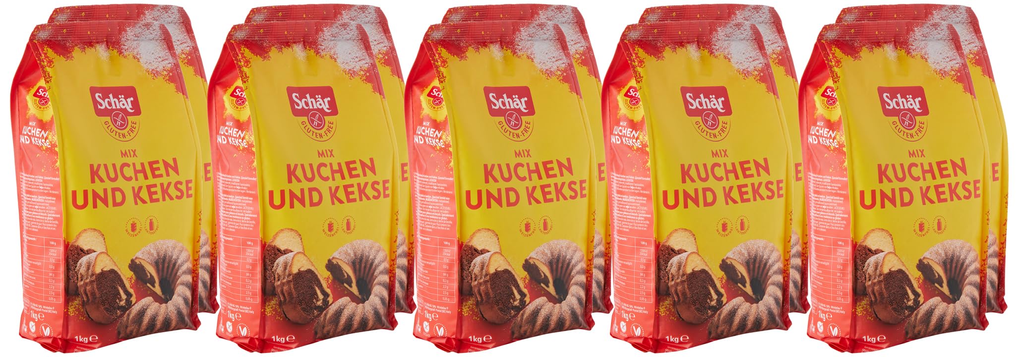 Schär Mix C Kuchen & Kekse Backmischung glutenfrei 1kg 10er Pack
