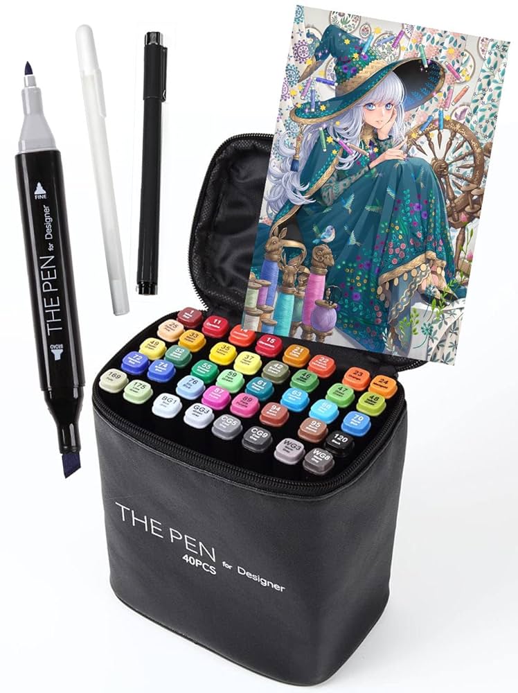 Amazon.co.jp: THE PEN for Designer マーカーペン 40色 セット