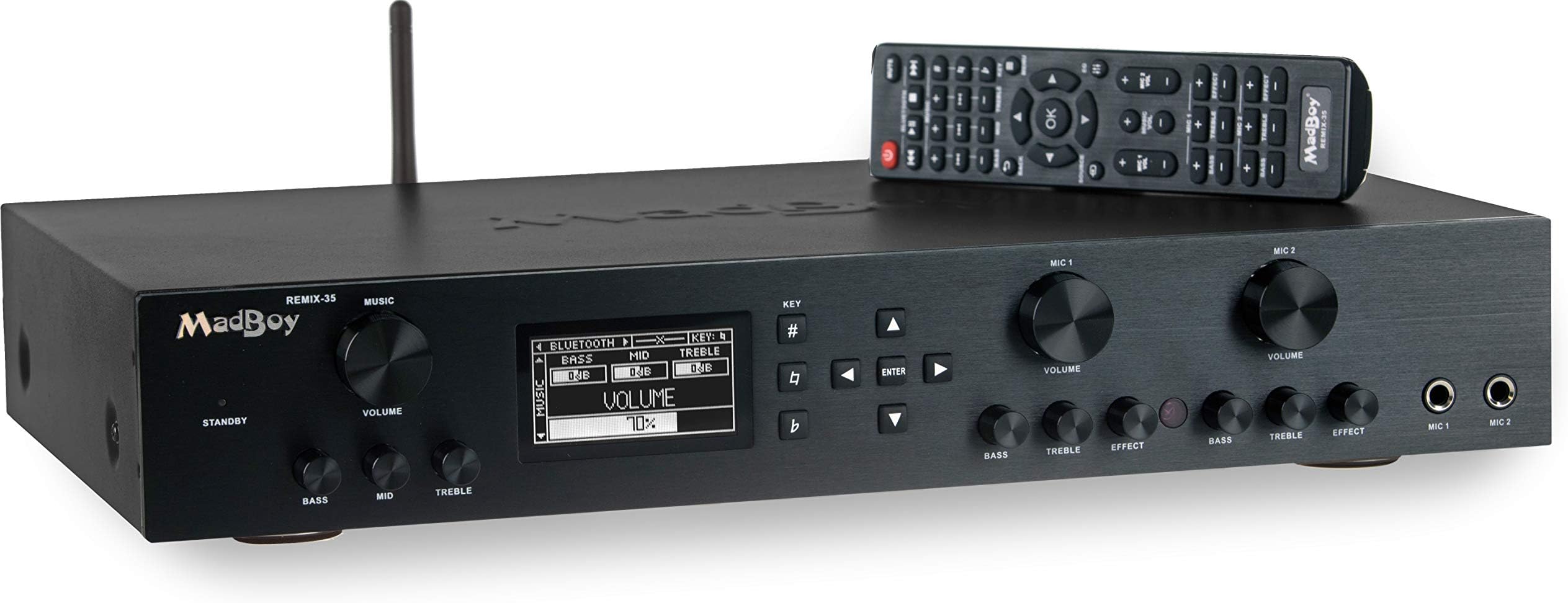 MadBoy Remix-35 Karaoke Mixer With Bluetooth & Remote Control