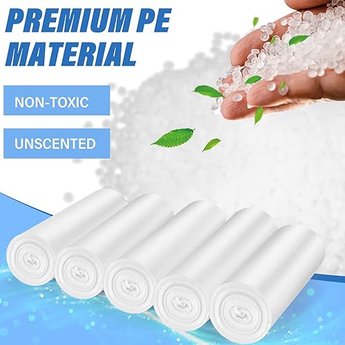 Miniatura 2 de Magesh - Bolsas de basura pequeñas, bolsas de basura de 2.6 galones, bolsas de basura, forros fuertes para baño, dormitorio, oficina, papelera, 200