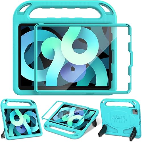 LTROP Funda para iPad Air 54 10.9' y iPad Pro 11 - Protector de pantalla integrado, funda protectora a prueba de golpes con soporte de asa para