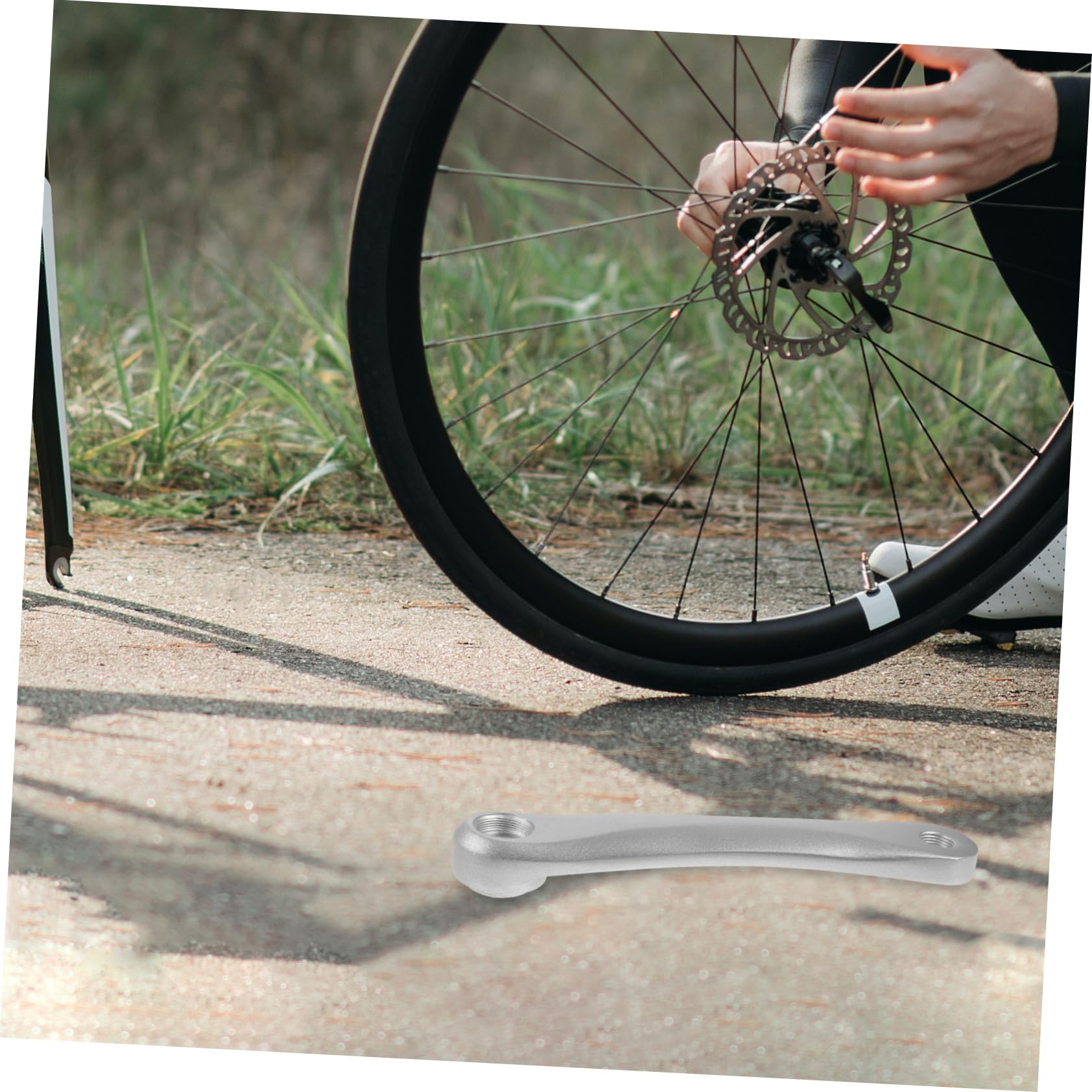 ifundom Fahrrad Kurbelarm Aluminiumlegierung Stabiler Linker Kurbelarm Einfache Montage für Mountainbikes Klappfahrräder und Langlebig und Robust für Reparaturen und Upgrades