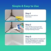 Vista 5 de Limpiador de Manchas de Moho en Gel (147 ml), Limpiador de Manchas de Moho Multifuncional, Limpiador de Gel de Manchas de Alta Resistencia