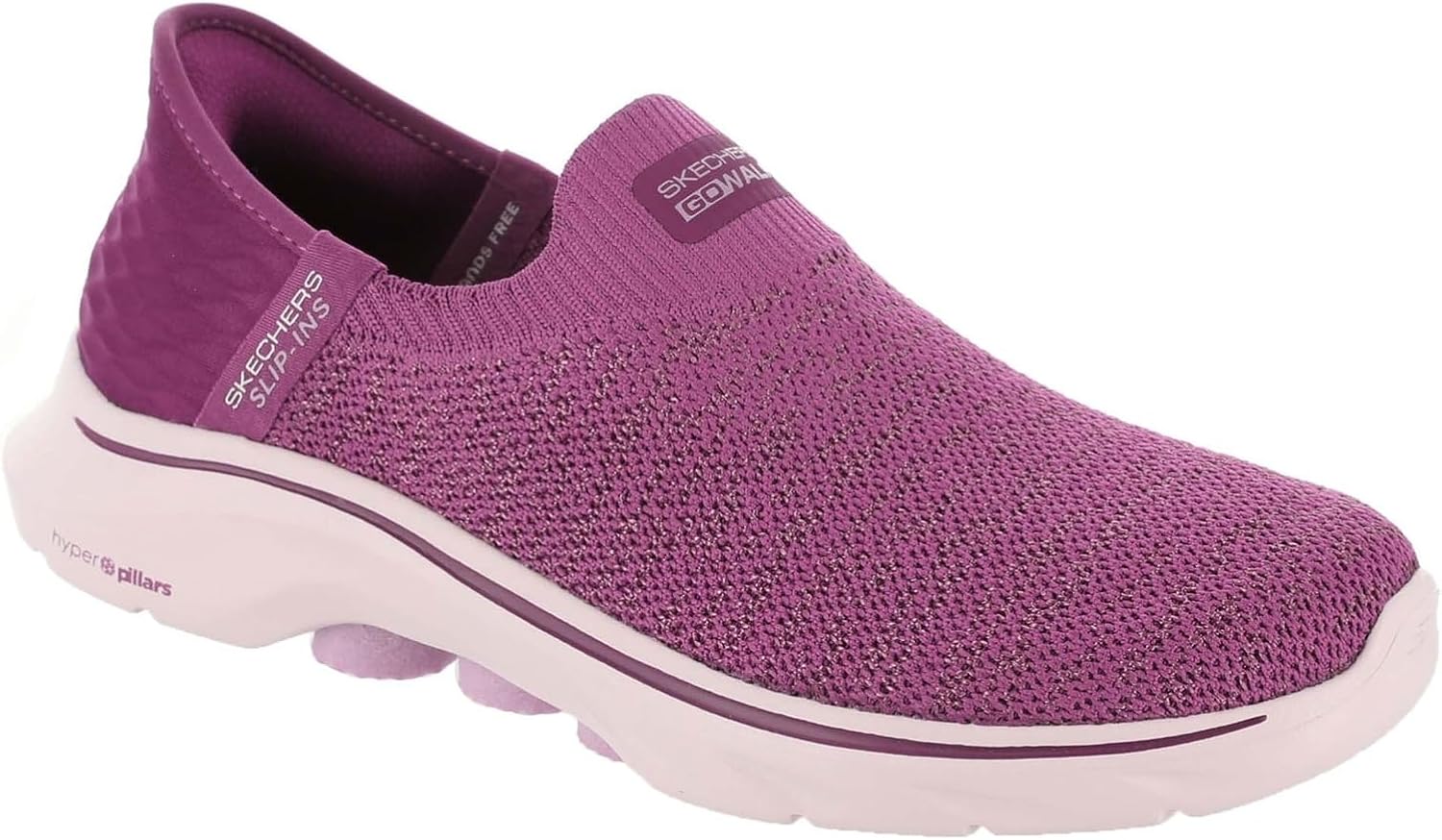 Skechers Women's Go Walk 7 AbieAdidas, Plum, 9.5 US