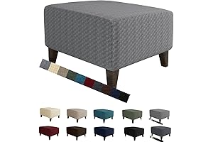 40 x 40 Inch Classic Jacquard Ottoman Cover, Rectangle Folding Stool Cover,...