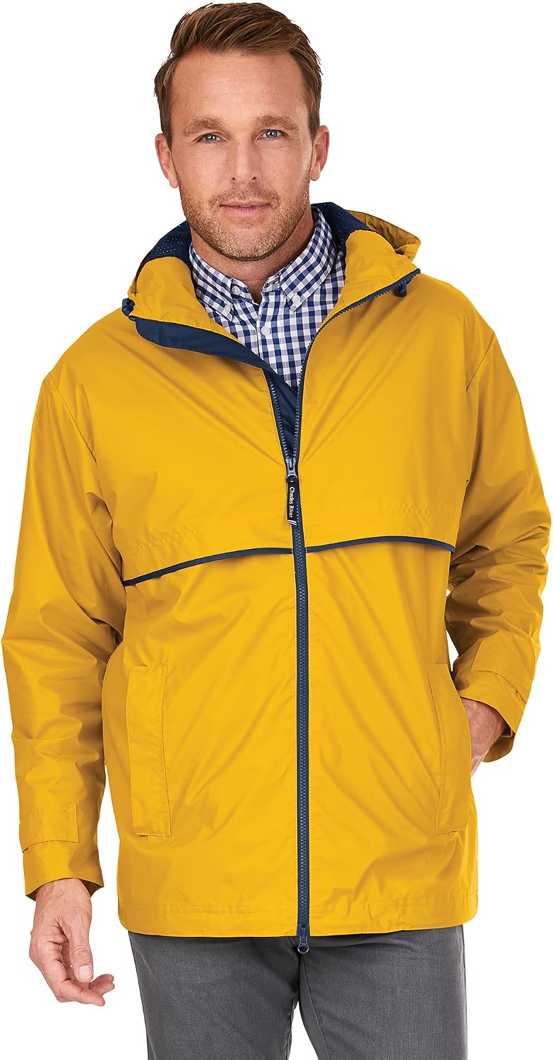 Charles River Apparel Men's New Englander Waterproof Rain Jacket (Reg & Ext Sizes)