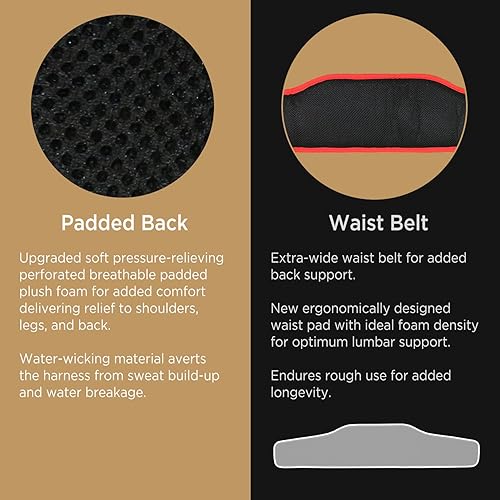 Miniatura 3 de AFP Demon - Cómodo arnés de protección contra caídas - Arnés de seguridad de cuerpo completo OSHAANSI PPE para trabajos de construcción