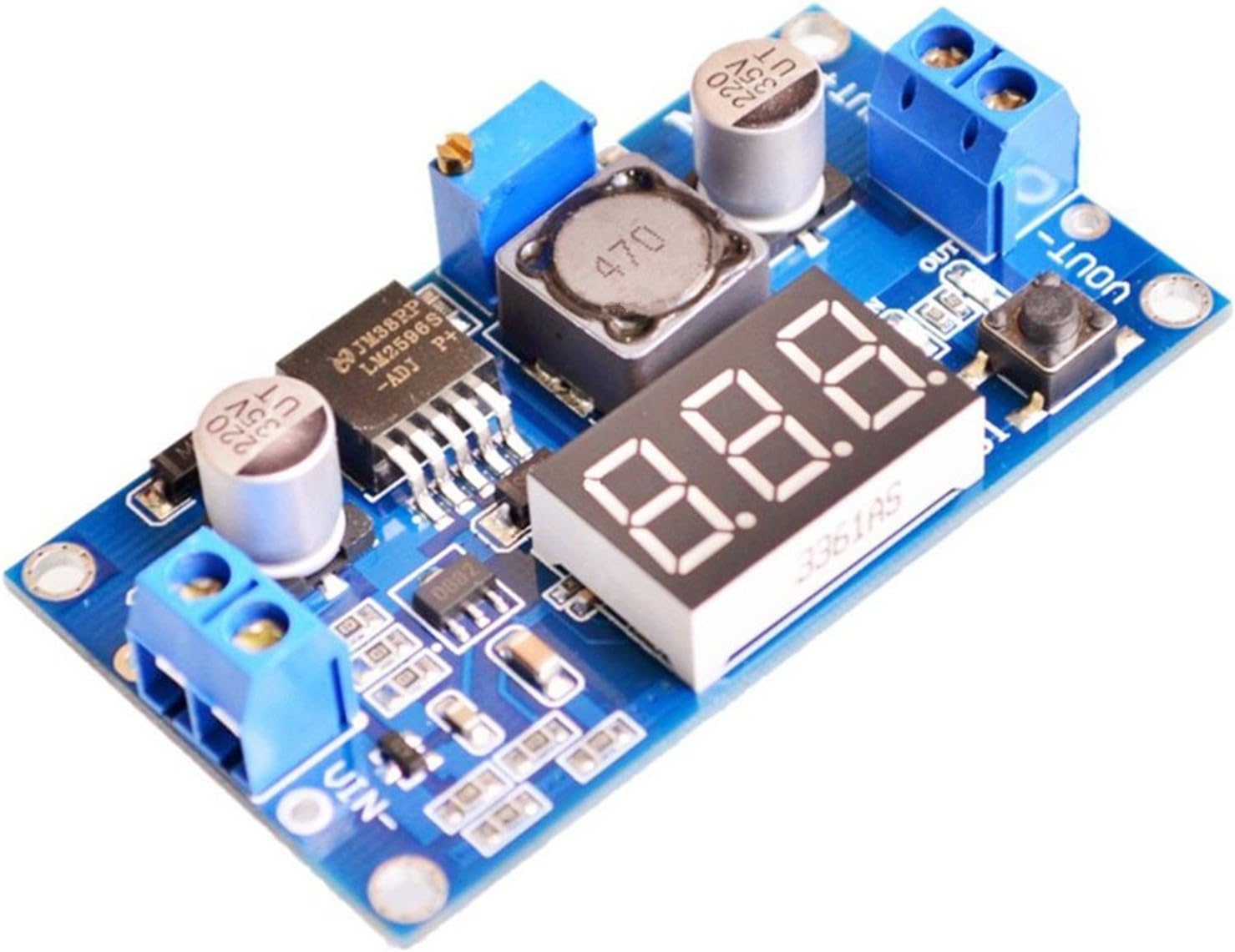 DaoRier LM2596 Converter 36 V to 24 V to 12 V to 5 V Adjustable Volt DC Power Supply 3 Digits Display Voltmeter Display