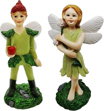 Outdoor Miniature Fairies Accessories - Small Figurines and Ornaments for Garden Decoration Outside