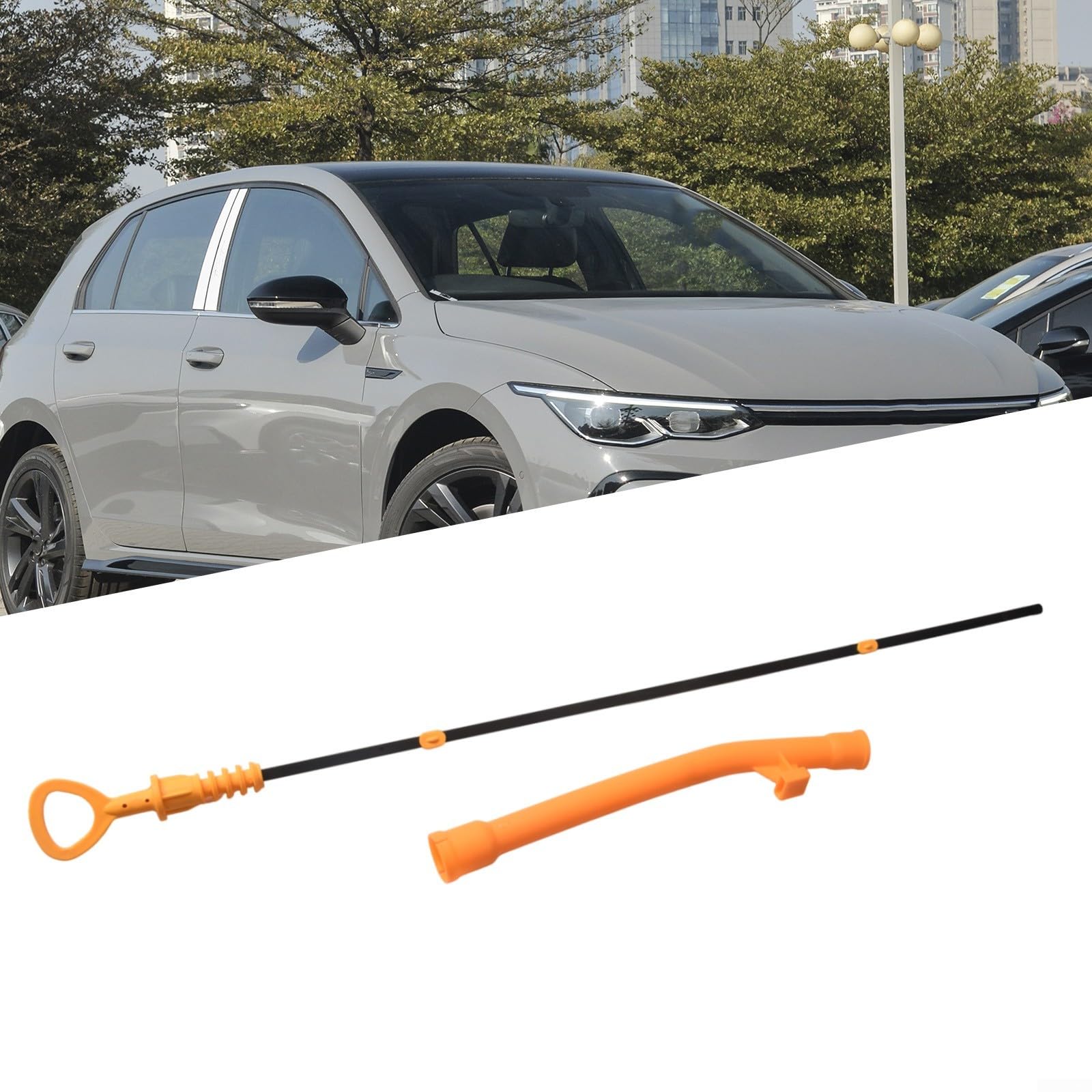 Ölmessstab und Trichterrohr für Golf MK4 1J1 Schrägheck 1.6 1.8 2.0 1998-2004 Variant 2.0 1999-2006 und für Golf MKV 1K1 1.6 2004-2008