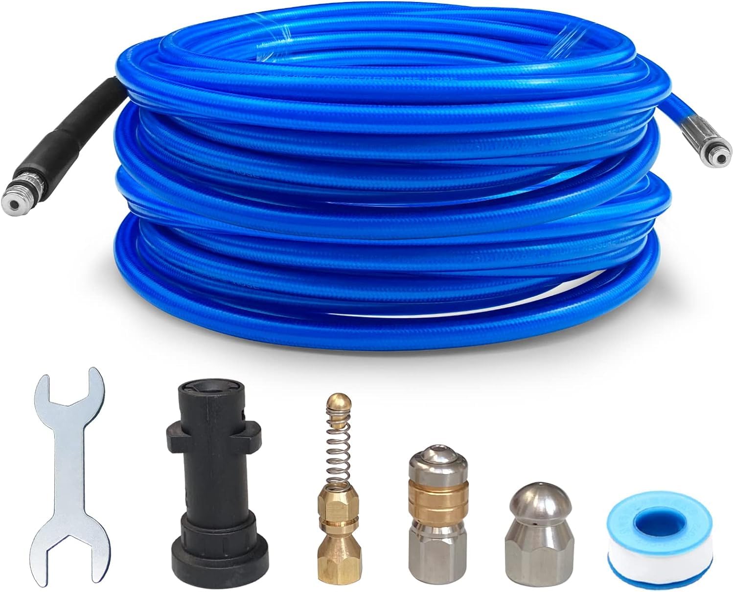 室内用】 希少 【排水管専用】 【逆噴射】 【高圧洗浄ステンレスホース