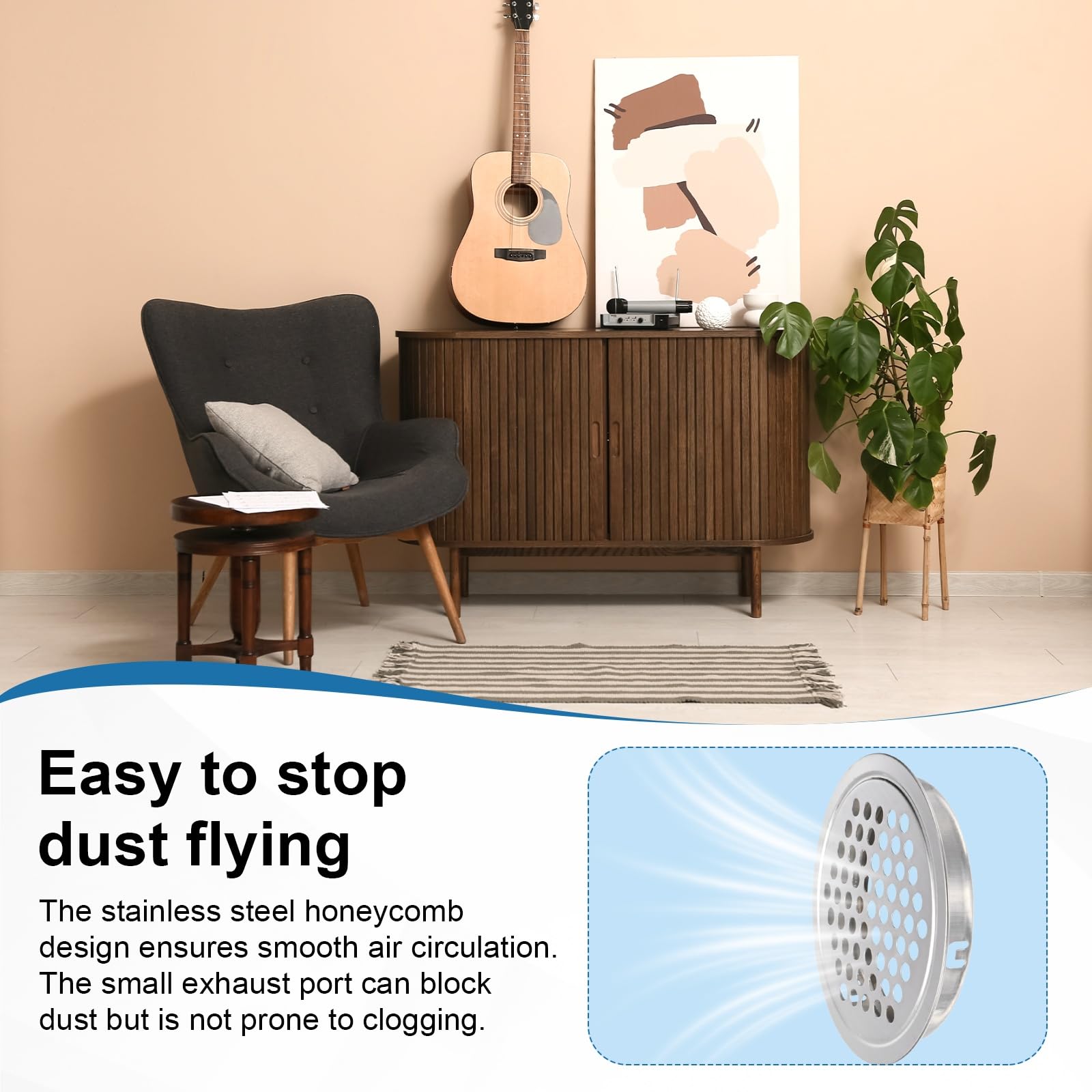 M METERXITY 10-Pack Circular Soffit Vents - Image 2