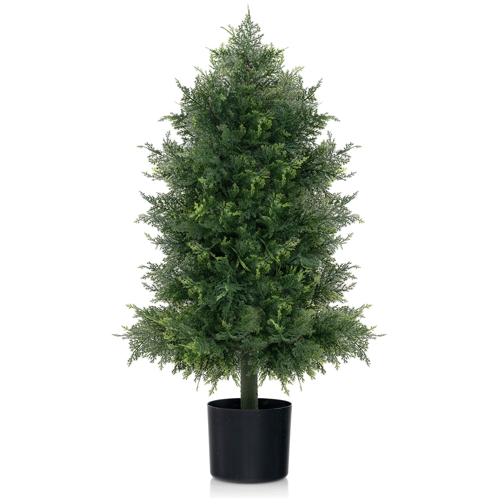Amazon｜GIANTEX クリスマスツリー 卓上 高さ80cm 人工観葉植物 高濃密