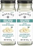 Watkins Gourmet Organic Popcorn Seasoning, White Cheddar, Non-GMO, Kosher, 93 g