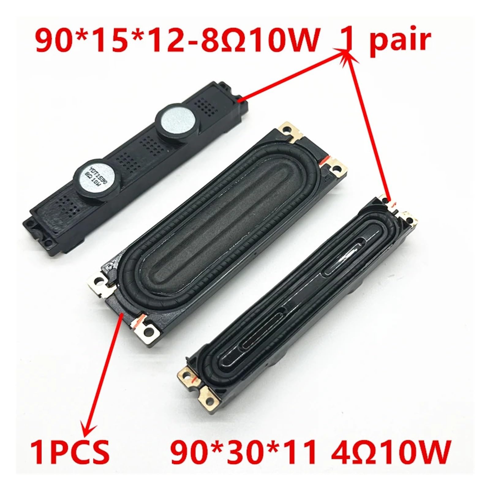 Compatibile con Samsung, Modello Altoparlante Integrato TV LCD: BN96-12941K BN96-13406A 8 Ohm 10W(3pcs)