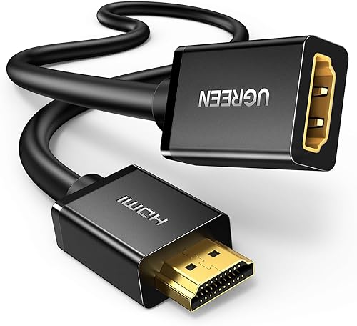 Miniatura 9 de UGREEN Cable de extensión HDMI 4K, extensor HDMI de 1.5 pies macho a hembra, cable adaptador compatible con Roku TV Stick PS5 PS4 Xbox Laptop PC