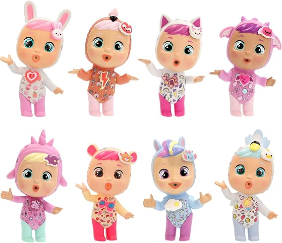 Cry Babies Magic Tears Charmz Surprise Doll – Coney – Mini Doll with 6 Charm Charms, Bracelet & Water-Crying Feature – Collectible Toy for Kids