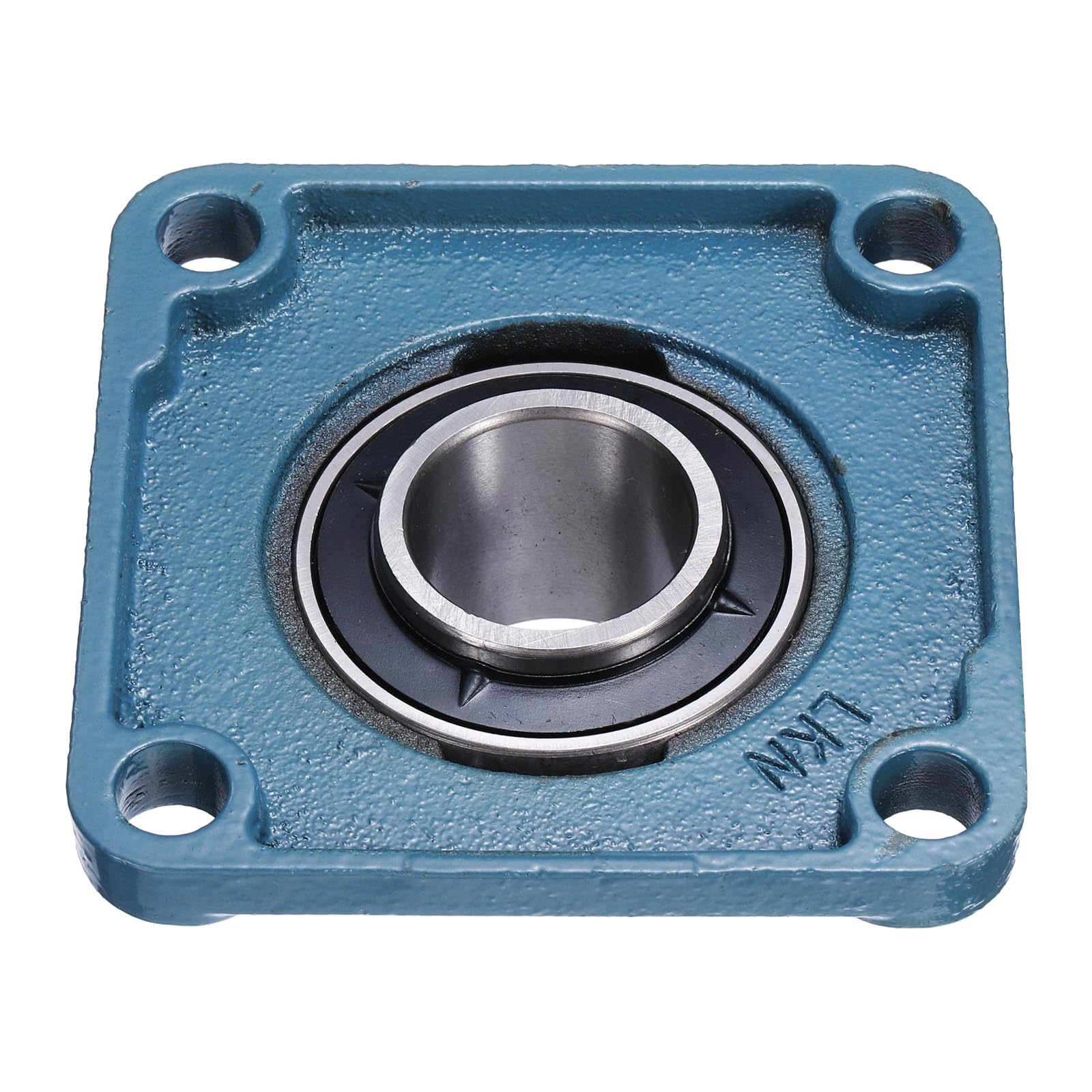 QUARKZMAN 2 Piezas UCF-206-20 Rodamientos De Soporte Con 1-1/4 Pulgada De Diámetro Interno Unidades De Rodamientos De Acero Cromado Autocentrantes Montaje En Flange Cuadrado Con 4 Tornillos