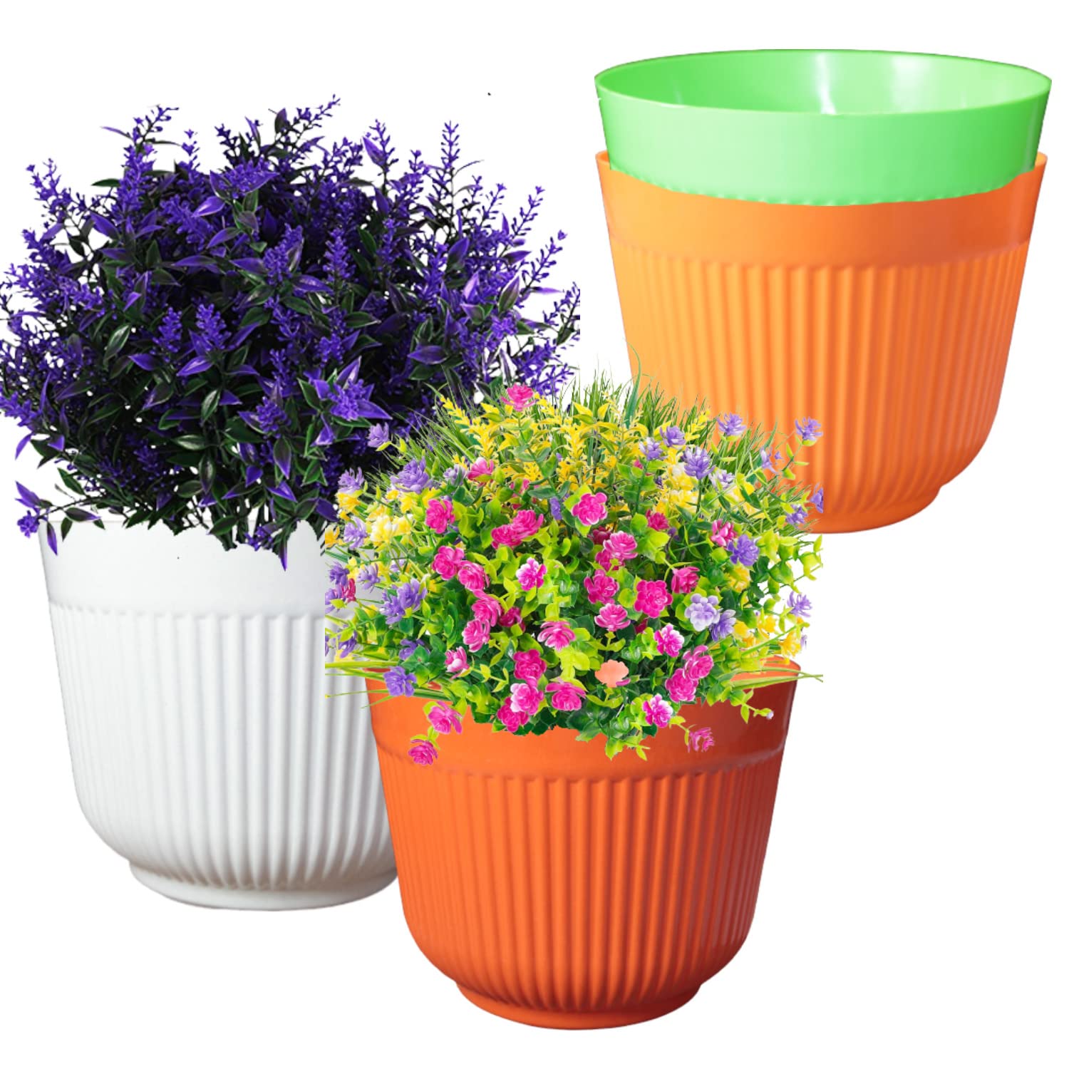 See full amazon price history chart for DEVICE OF URBAN INFOTECH 12 Inch Big Size Planters Colourful Plastic Flower Pot Durable Large Gamla Decorative Indoor Outdoor Gardening Pots for Home Terrace Lawn Balcony Nursery (Pack of 4) DEVICE OF URBAN INFOTECH 12 Inch Big Size Planters Colourful Plastic Flower Pot Durable Large Gamla Decorative Indoor Outdoor Gardening Pots for Home Terrace Lawn Balcony Nursery (Pack of 4) (B09YTV41GH) Amazon Price History, Amazon Price Tracker