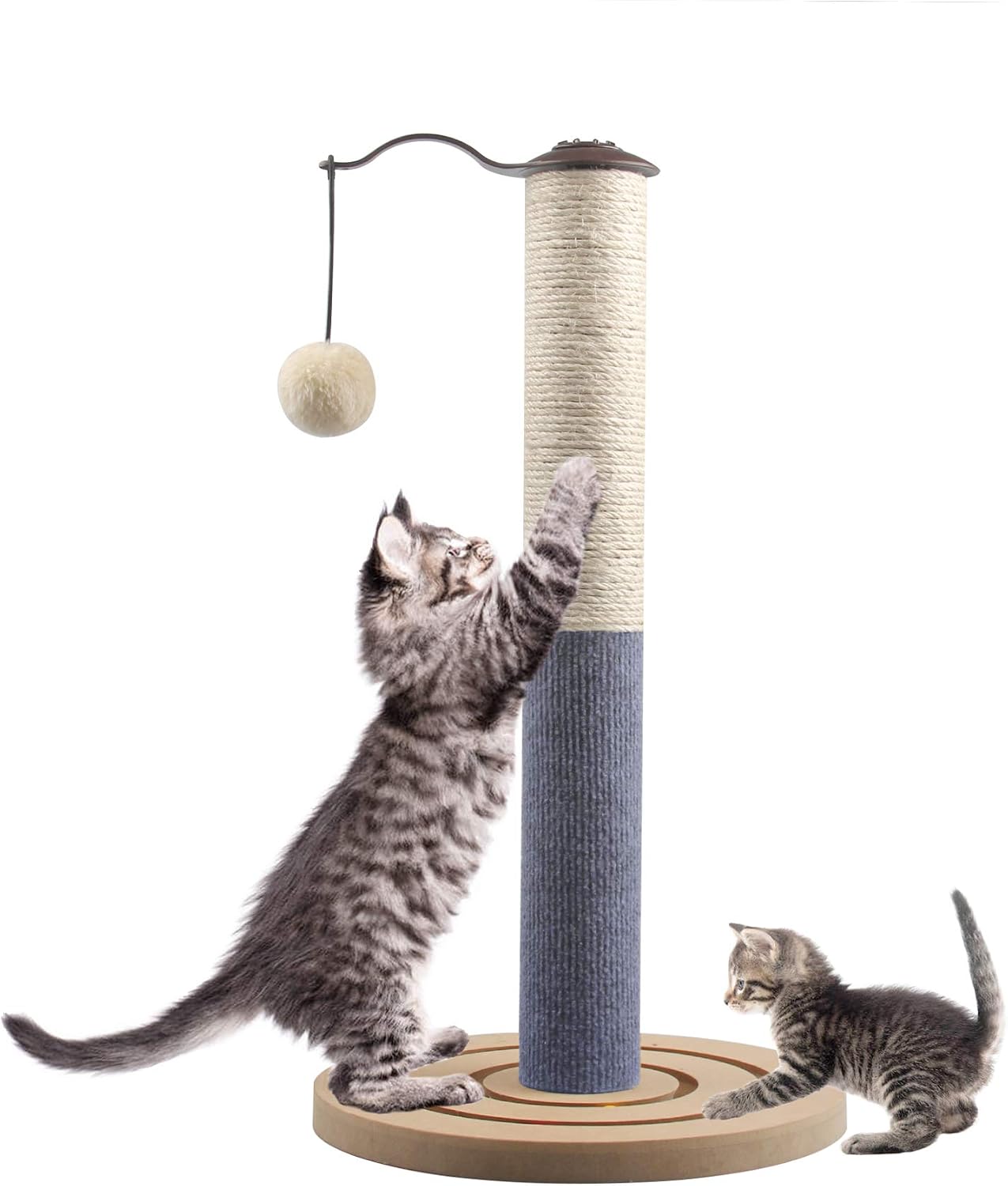 67i Cat Scratching Post with Sisal Rope Kitten Scratcher Sisal Scratch Posts Indoor Cats Scratcher Cat Sisal Rope 19.7" Tracking…