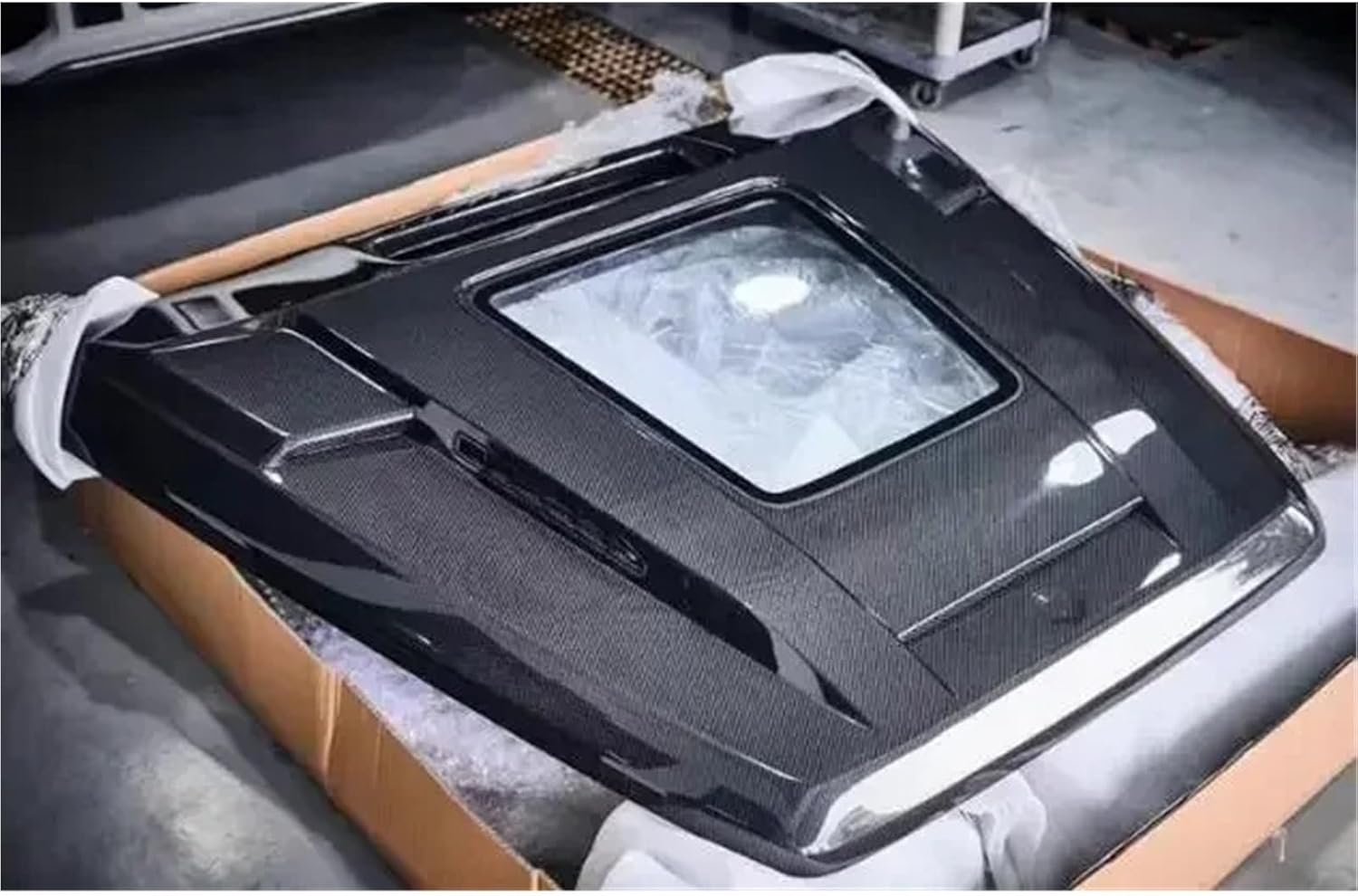 Transparent Carbon Fiber Bonnet Compatible for Mercedes-Benz W464 G-Class G500 G63 AMG 219-2024 Front Engine Hood Vent Cover