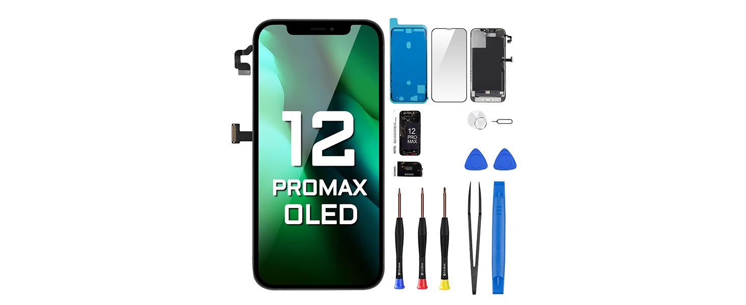 Amazon.com: DGSCSMY [OLED] for iPhone 12 Pro Max Screen