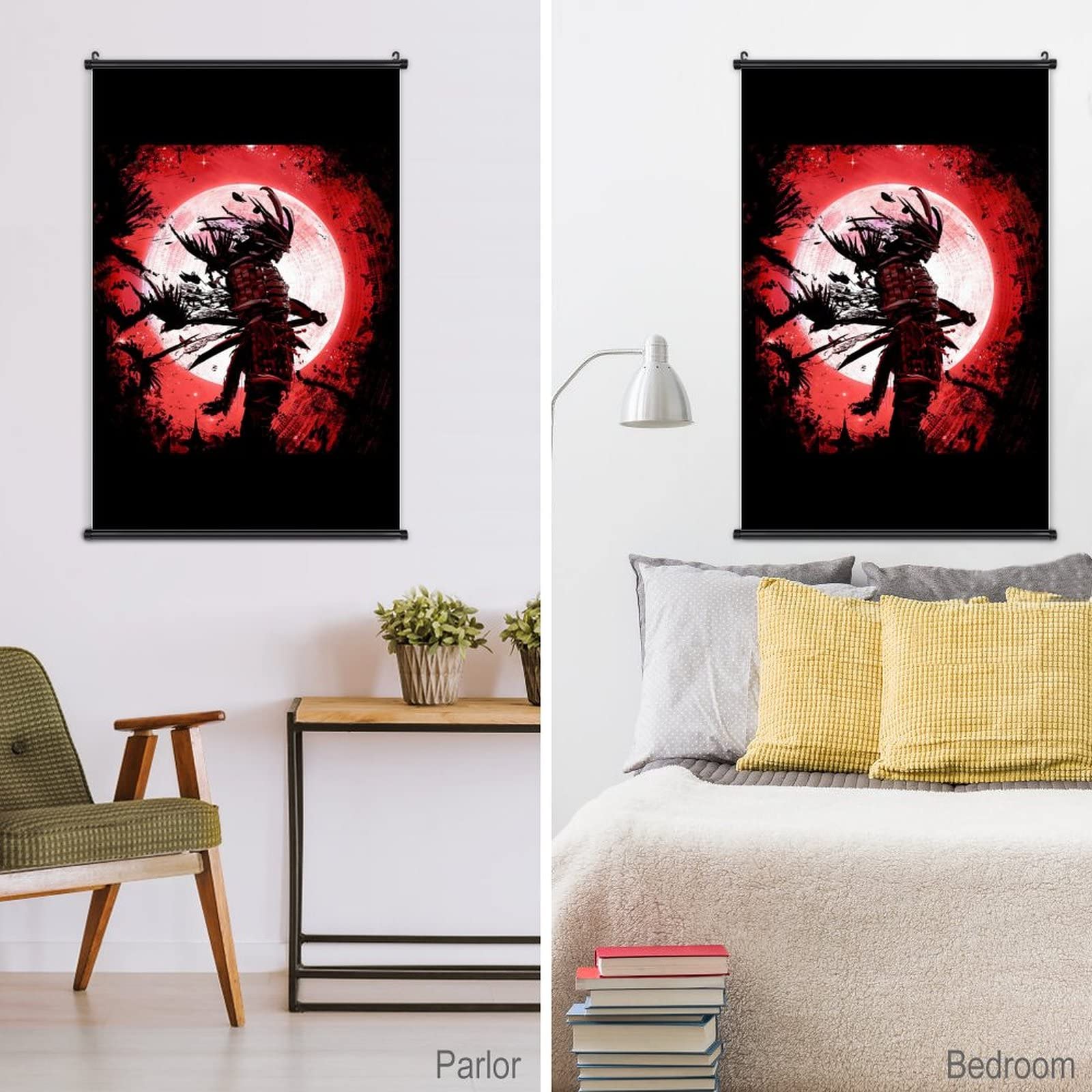 Amazon.co.jp: 掛ける絵 ポスター 日本の幽霊侍 サムライ 掛け軸壁飾り