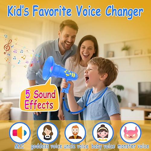 Miniatura 2 de Cambiador de voz para niños, regalo de cumpleaños para niños y niñas de 3, 4, 5, 6, 7, 8 años, juguetes para niños de 3 a 8 años en adelante, regalo