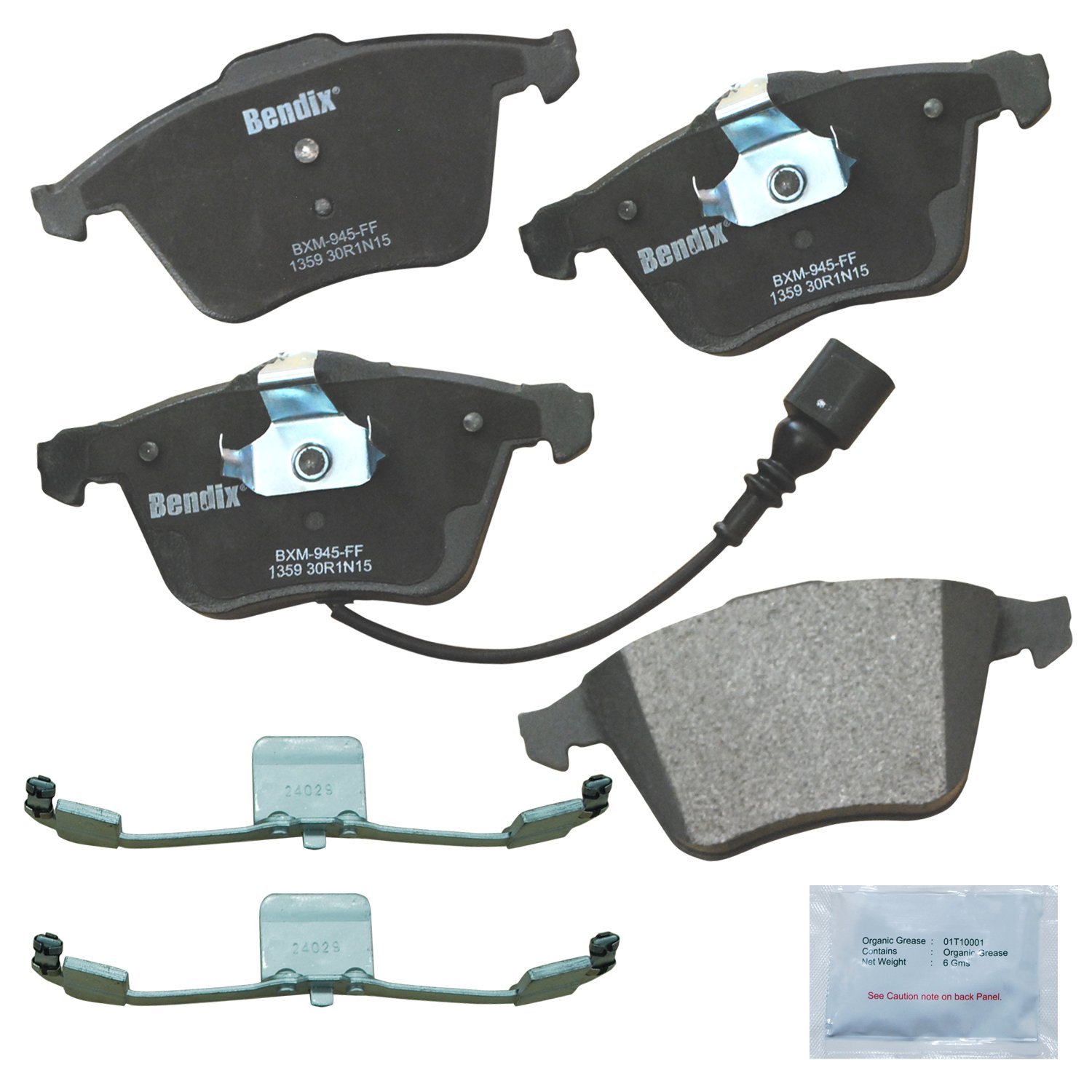 Bendix Priority1 CFM1359 Semi-Metallic Front Brake Pads compatible with Audi TT 2007, TT 2014-2010, TT Quattro 2008, 2011-2010, 2013, TTS Quattro 2015-2009, Volkswagen Golf 2013, Golf R 2013