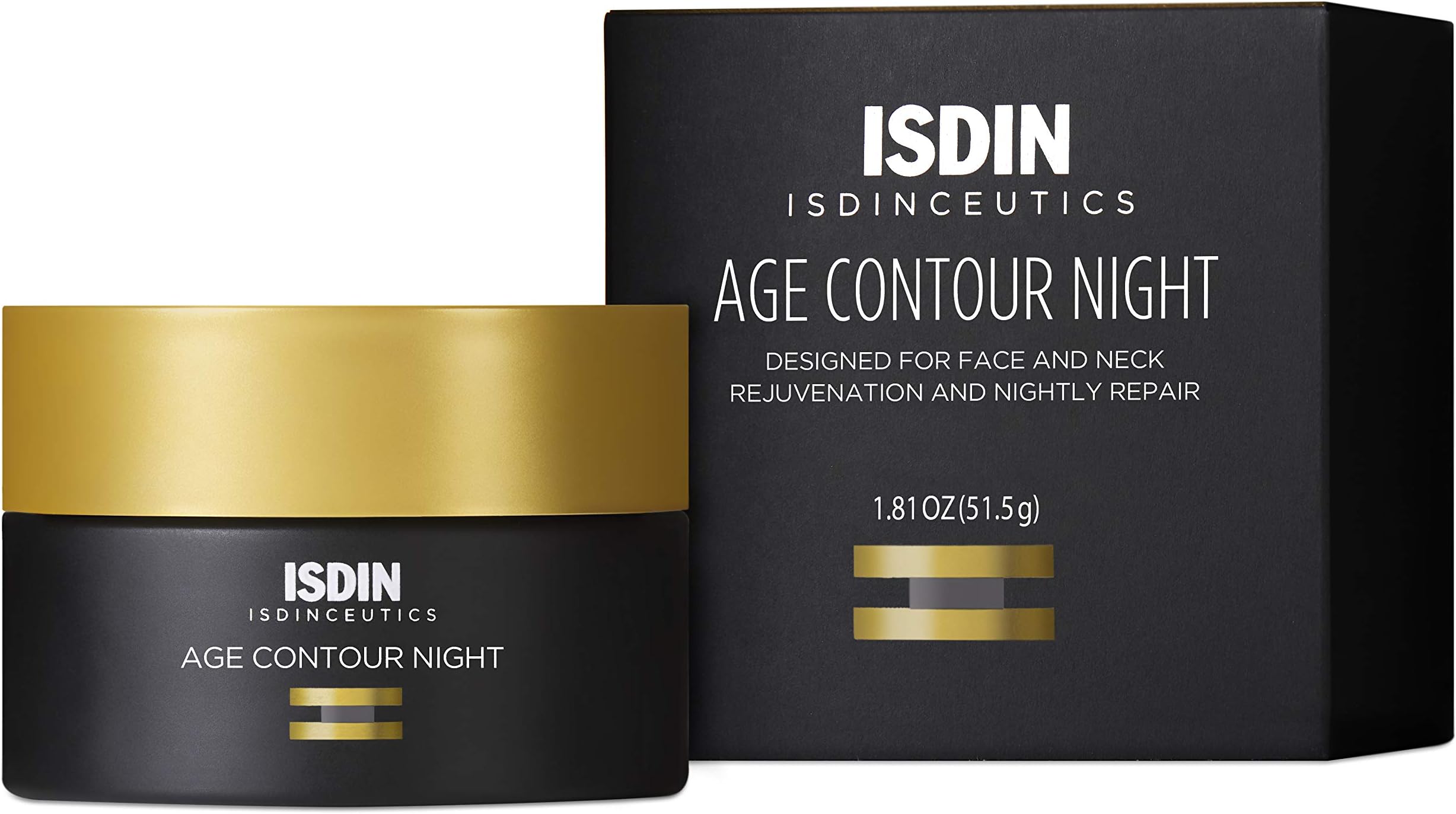 Age Contour Night Face and Neck Cream with Melatonin and Peptides, 1.8 Oz