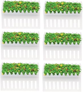 Toyvian 6 Peças Plantador Decorativo Mini Casa De Bonecas Mini Plantas Mini Casa De Boneca Decoração Floral Flores Decoração Planta De Flores Mini Decoração Vaso De Flores Decorações Vaso