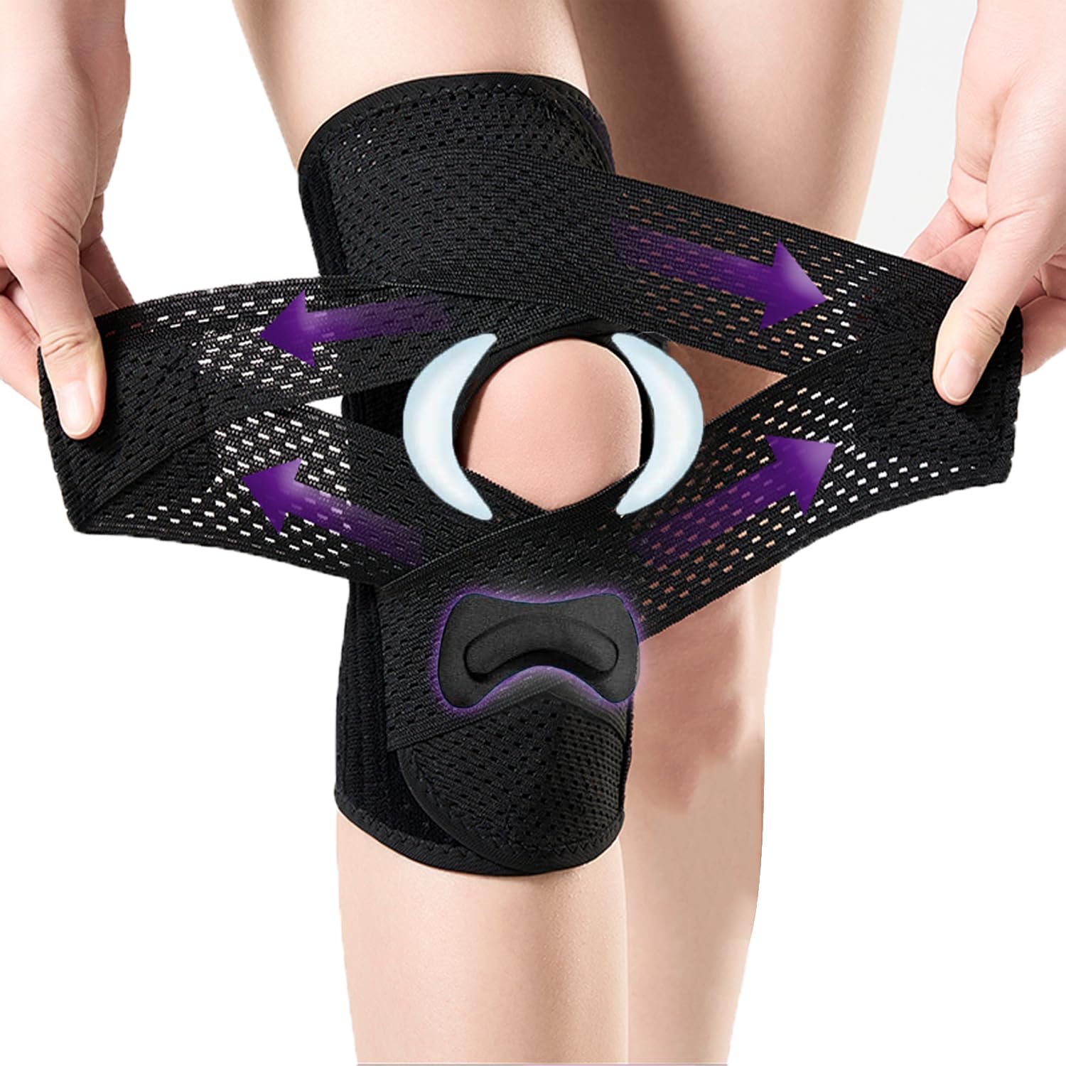 YwuLy Kniebandage Meniskus für Damen und Herren, kniebandage meniskus, Knieschmerzlinderung, Knieban dage verstellbare Arthritis, Laufen, Meniskusriss