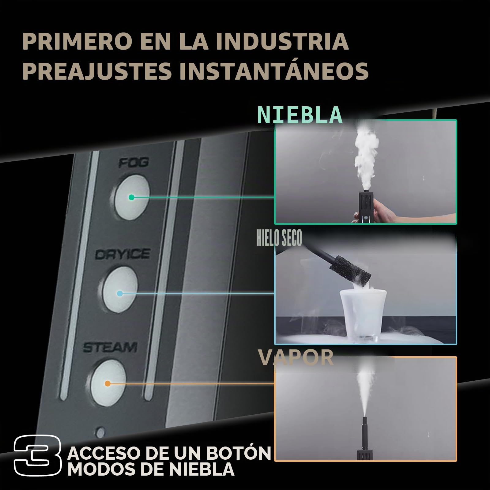 PMI SmokeNINJA - Máquina de humo portátil inalámbrica de mano con control remoto para fotografía, eventos al aire libre, fiestas, efectos de escenario, Halloween o bodas (kit completo)