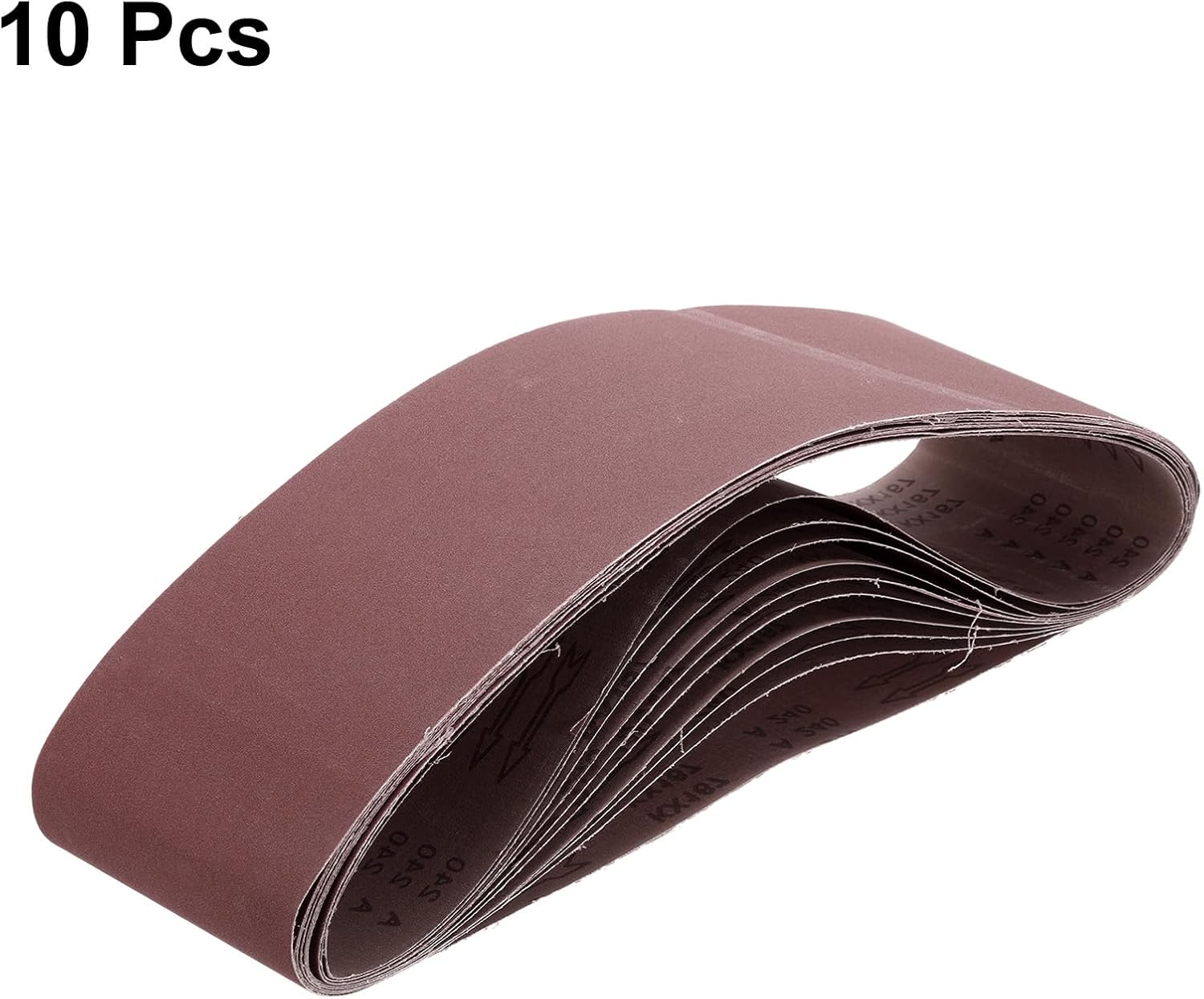 HARFINGTON 10pcs 240 Grits Aluminum Oxide Sanding Belts 6" x 48" Ring Abrasive Belts Metal Polished Sandpaper for Belt and Disc Sander