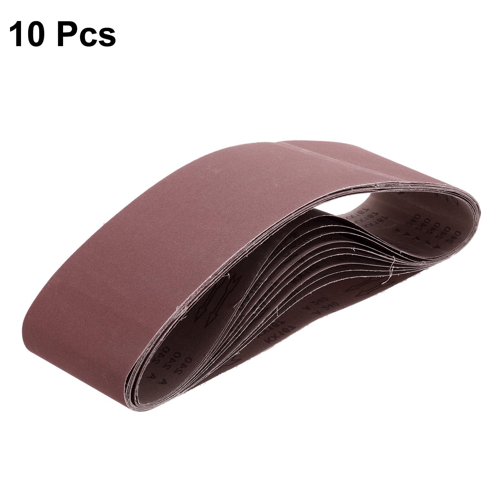 QUARKZMAN 10 Piezas Bandas de Lija de Óxido de Aluminio de Grano 240, 6" x 48", para Lijadora de Banda Y Disco