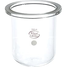 Wilmad-LabGlass LG-8082-100 Cylindrical Reaction Vessel, Flat Flange, 2L