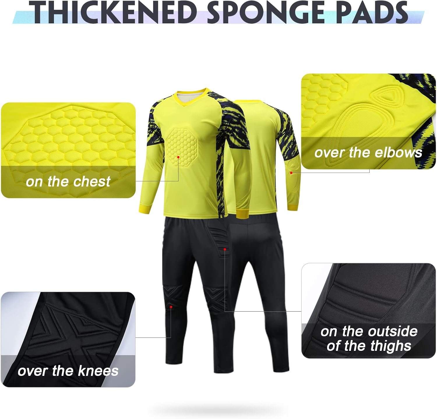 Custom Goalkeeper Jerseys Youth Men Girl with Name Number Team Logo Personalized Soccer Goal Jersey for Kid Adult