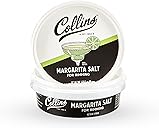 Collins White Margarita Salt Rimmer for Cocktails, Rimming salt for Margarita glasses, Perfect for Tequila and Mezcal drinks, Rim salt for margarita and shot glasses, 6oz