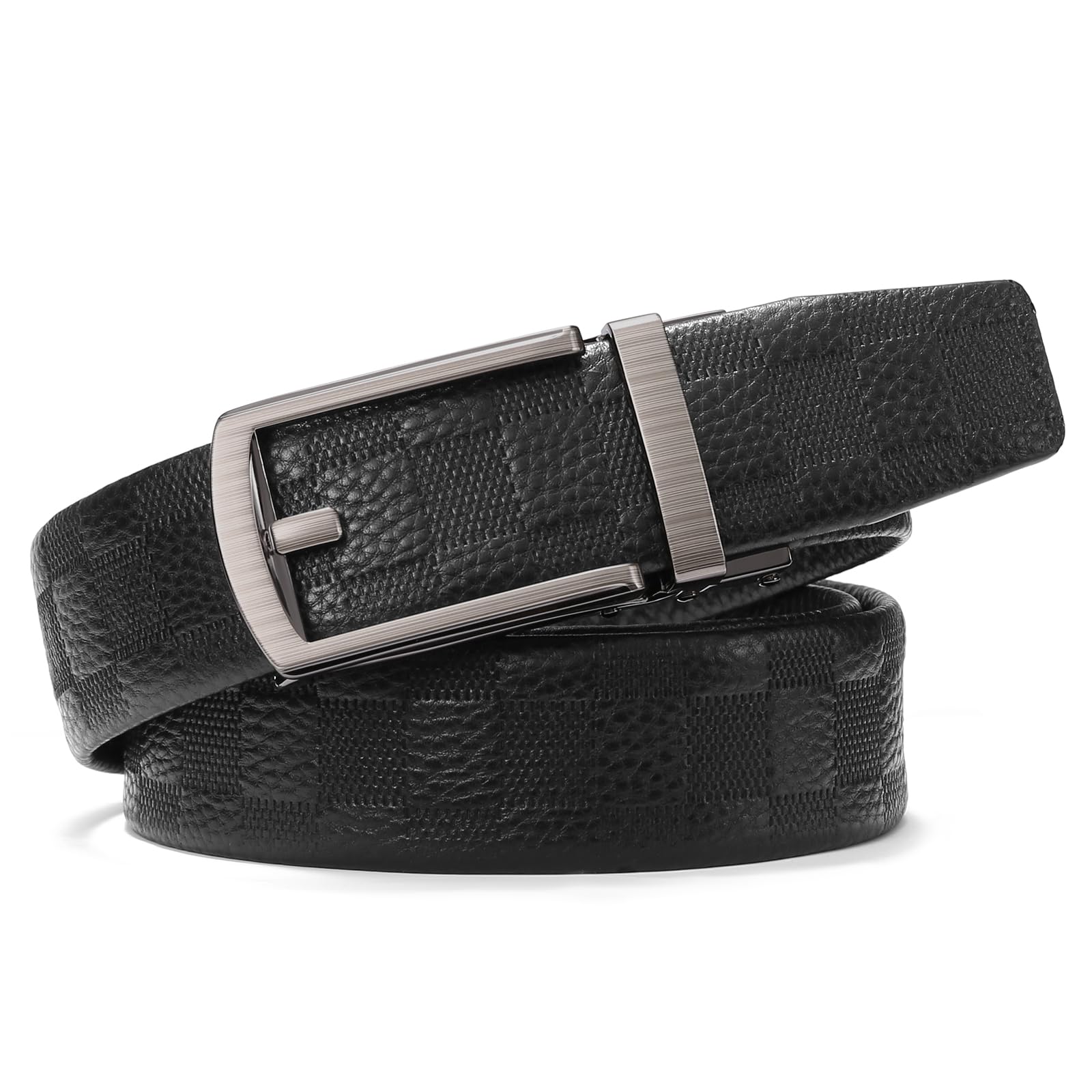 GOIACII Genuine Leather Ratchet Belt for Men Tactical Gun Belt Mens Golf Belt with Automatic Slide Buckle