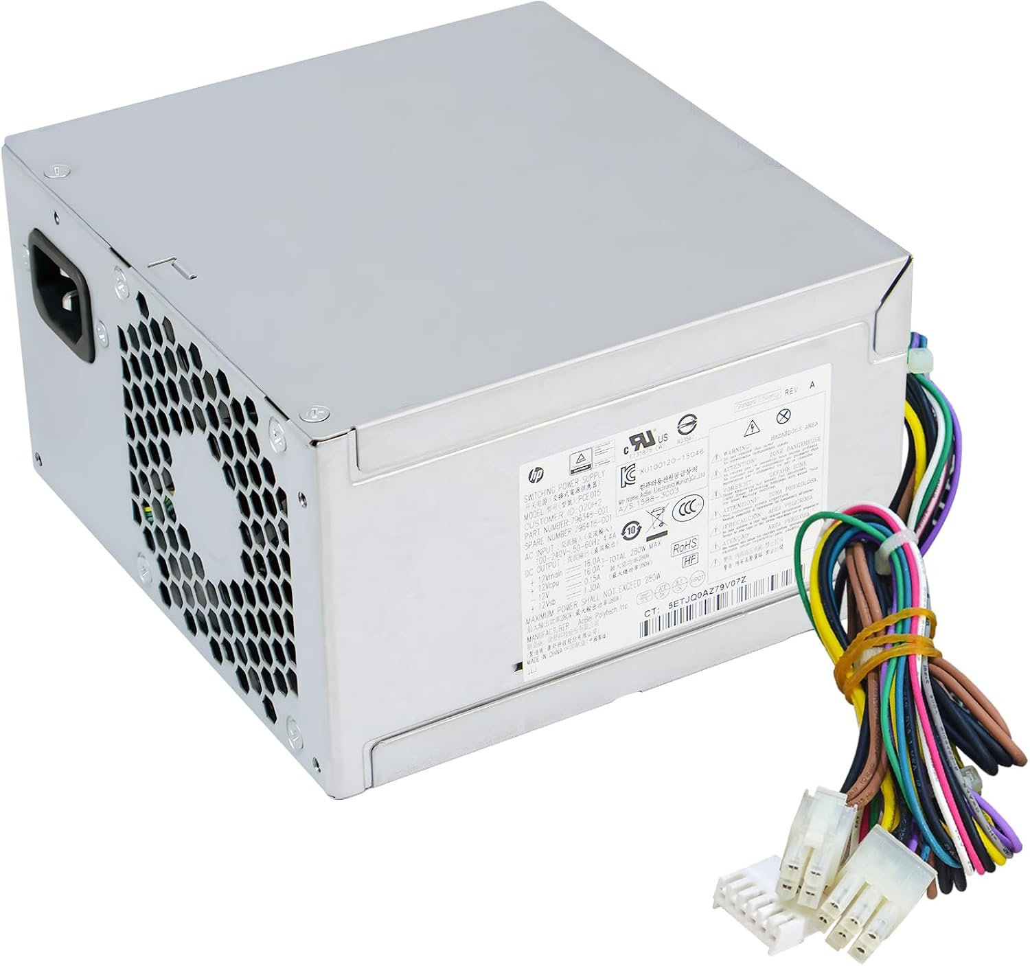 Upgraded PCE015 796348-001 D14-280P1A 280W Power Supply 796418-001 PSU Compatible with HP ProDesk 600 680 800 880 G2 TWR Switching Power Supply,DPS-280AB-5A PS-4281-1HA PCE015 PCE016 Power Supply