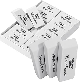 Mr. Pen- Erasers, Pencil Eraser, 12 Pack, White Erasers, Eraser, Eraser Pencil
