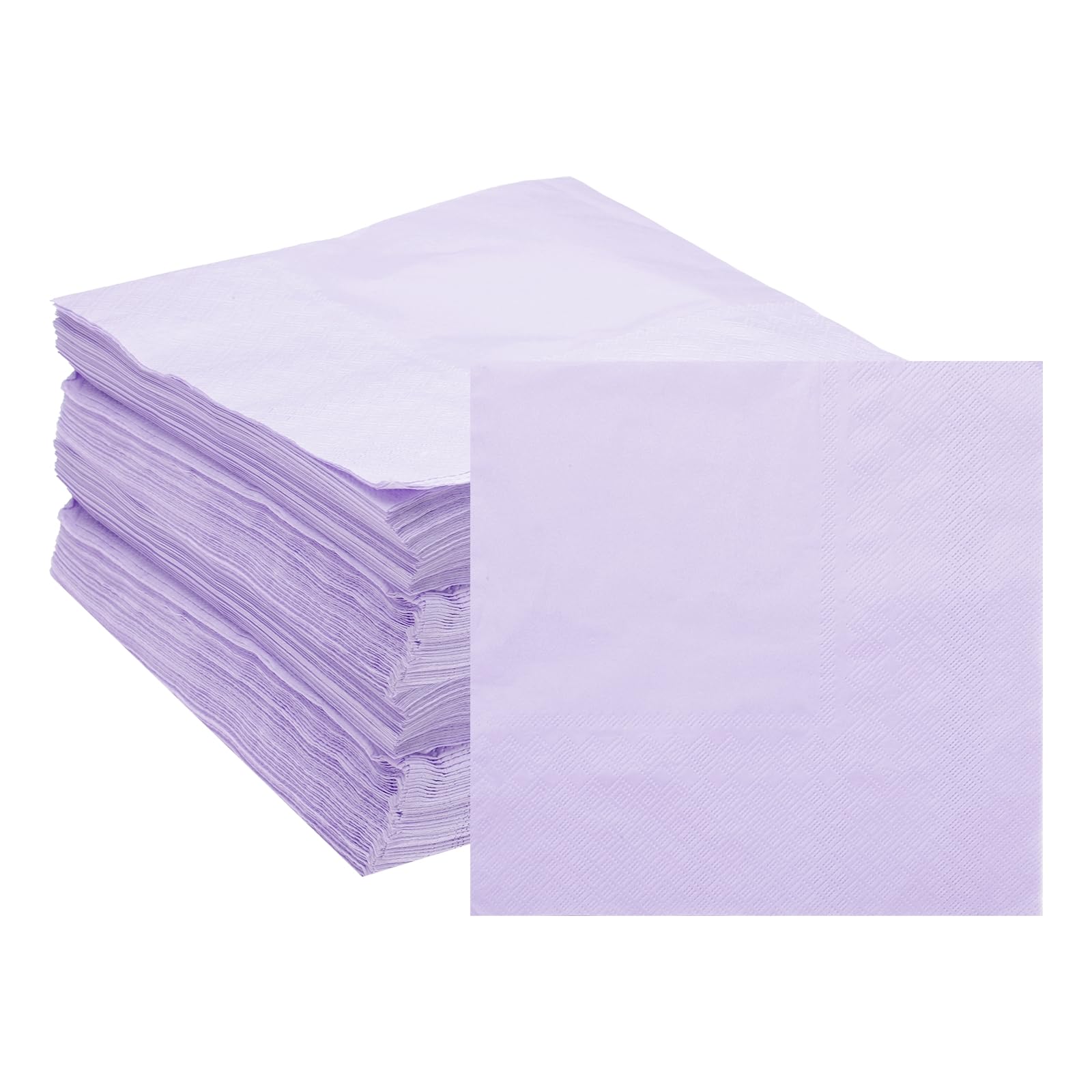 uxcell Servilletas de cóctel, paquete de 200 servilletas desechables cuadradas de 2 capas de 25.4 x 25.4 cm, servilletas de papel para cena, boda, fiesta de cumpleaños y uso diario