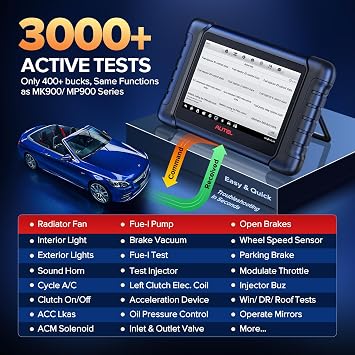 Autel Scanner MaxiCheck MX808S, Bidirectional OBD2 Scan Tool 28+ Service
