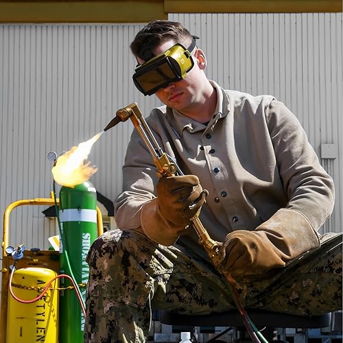 Miniatura 6 de Kit de Antorcha de Oxi Acetileno J-P de Carga Ligera G150, Portátil para HVAC, Corte y Soldadura - Válvula de Retención, Regulador de Oxígeno