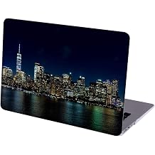 MINGDAO Case Compatible with MacBook MacBook Air 13 inch, Hard Protective Shell with Keyboard Cover  A1369 A1466, 2010-2017 Release - Night Scene of New York City