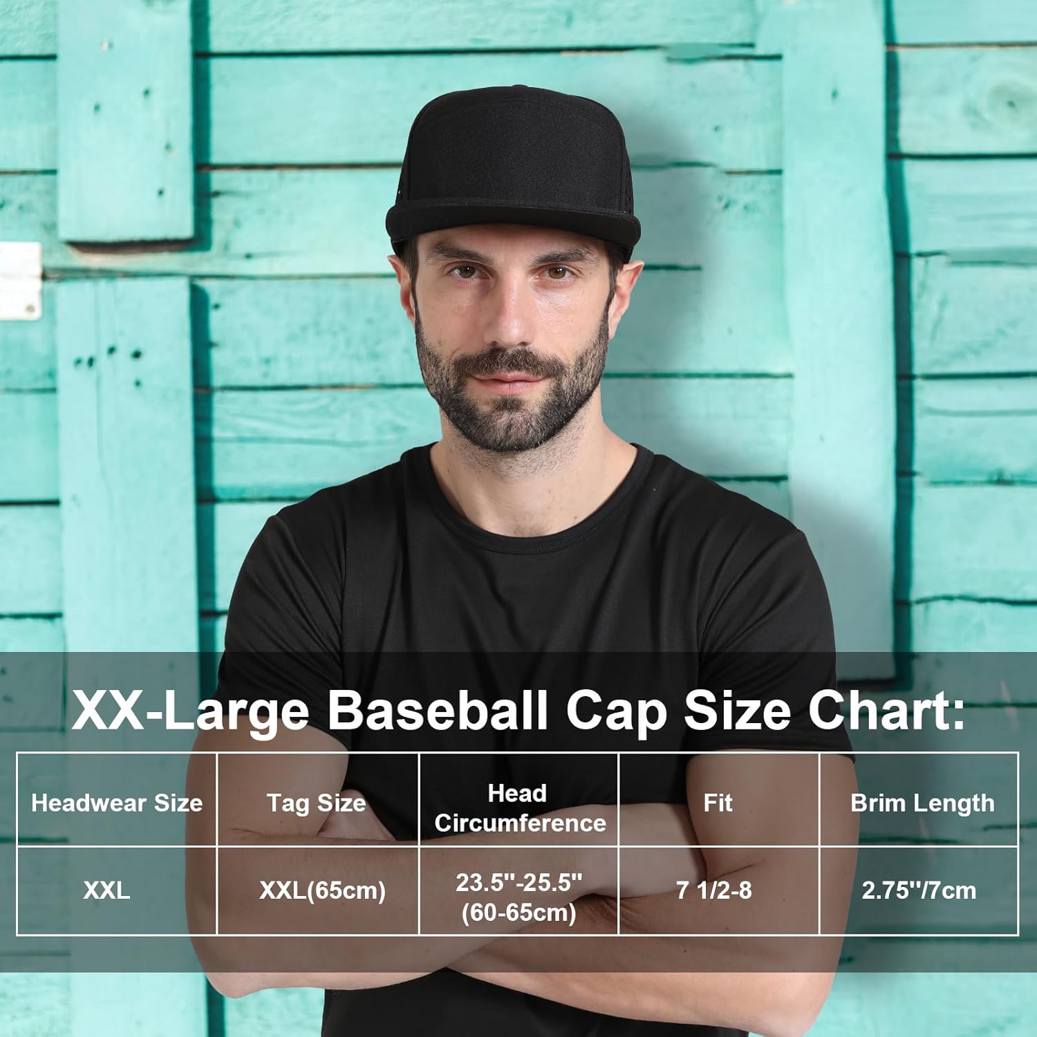 Men's Oversize XXL Flat Brim Baseball Cap Adjustable Performance Snapback Hat Laser Perforated Cap Plus Size for Big Head - Image 3