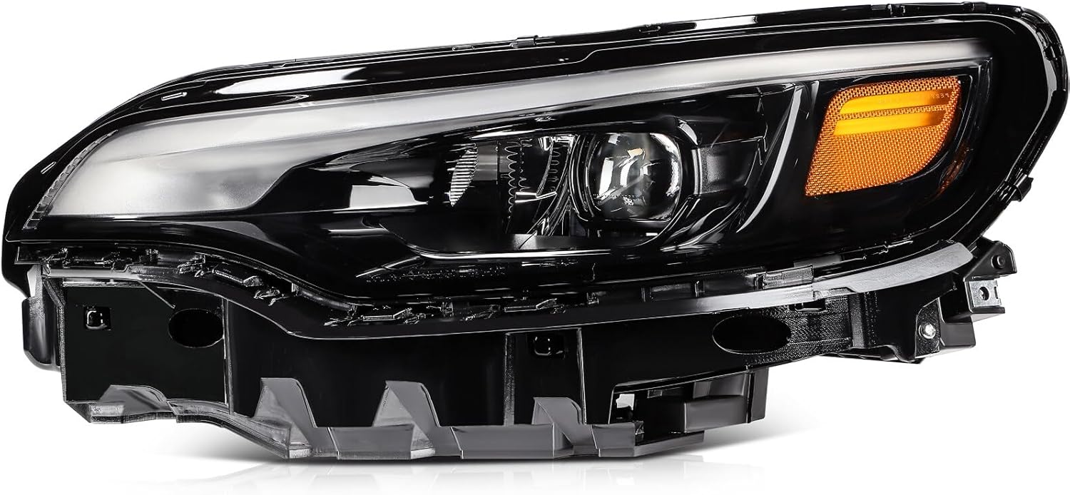 Headlight Assembly Compatible with for Jeep for Cherokee 2019-2021 Driver Side Bulbs Are Included 68275945AH 68275945AC 68275945AD 68275945AE 68275945AF 68275945AG