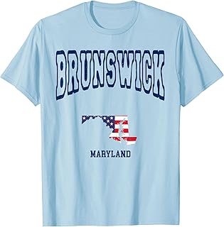 Vintage Brunswick Maryland MD Athletic Throwback Souvenir T-Shirt